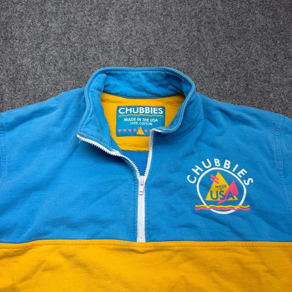 chubbies quarter zip